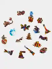 Деревянный фигурный пазл Active Puzzles "Могучий медведь", 27х40 см, 210 детали