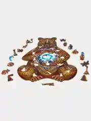 Деревянный фигурный пазл Active Puzzles "Могучий медведь", 27х40 см, 210 детали