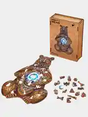 Деревянный фигурный пазл Active Puzzles "Могучий медведь", 27х40 см, 210 детали