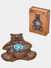 Деревянный фигурный пазл Active Puzzles "Могучий медведь", 27х40 см, 210 детали