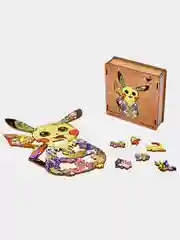 Деревянный фигурный пазл Active Puzzles "Пикачу", 25х33 см, 53 детали
