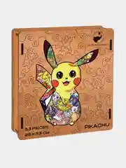 Деревянный фигурный пазл Active Puzzles "Пикачу", 25х33 см, 53 детали