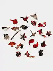 Деревянный фигурный пазл Active Puzzles "Кот Самурай", 30х49 см, 219 детали