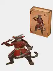 Деревянный фигурный пазл Active Puzzles "Кот Самурай", 30х49 см, 219 детали