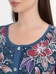 Бирюзовый халат NS 4584