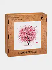Деревянный фигурный пазл Active Puzzles "Дерево любви", 40х40 см, 450 деталей