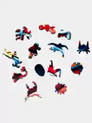 Деревянный фигурный пазл Active Puzzles "Человек Паук",24х23 см, 100 деталей