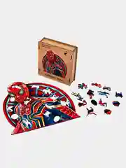 Деревянный фигурный пазл Active Puzzles "Человек Паук",24х23 см, 100 деталей