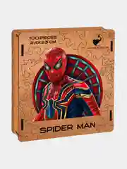 Деревянный фигурный пазл Active Puzzles "Человек Паук",24х23 см, 100 деталей