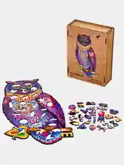 Деревянный фигурный пазл Active Puzzles "Филин Хранитель", 22х42 см, 200 детали