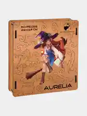 Деревянный фигурный пазл Active Puzzles "Аурелия",22х27 см, 50 деталей