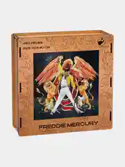 Деревянный фигурный пазл Active Puzzles "Фредди Меркьюри", 40х40 см, 450 деталей