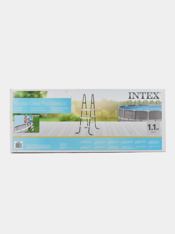 Лестница 107 см INTEX 28065 для каркасного и надувного бассейна