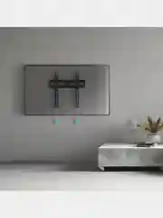 Черный кронштейн для телевизора 32"-65" ONKRON FM2, фиксированный, до 50 кг, черный