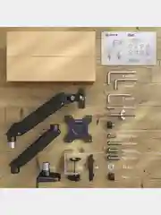 Черный кронштейн для монитора 13"-32" ONKRON G45 настольный, до 8 кг, чёрный