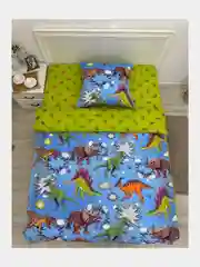 Постельное белье детское 1.5 спальное Поплин ivSubelIa "Юрский период", 70x70