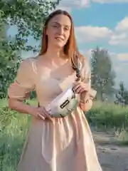 Фиолетовый поясная сумка-бананка, через плечо