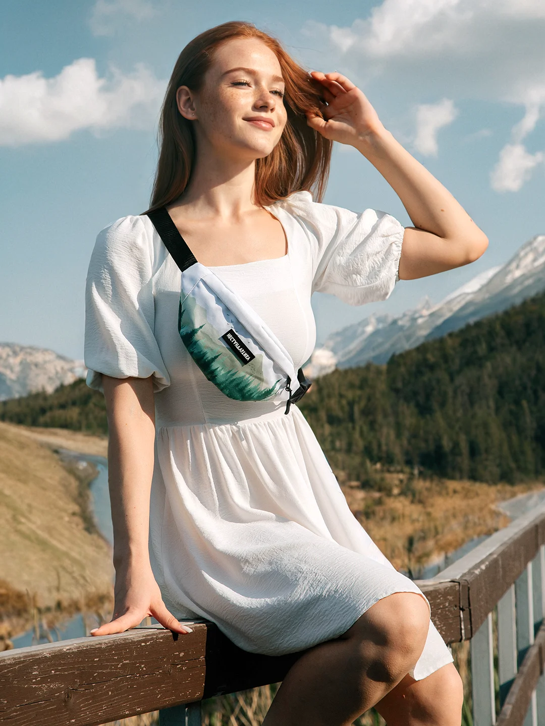 Фиолетовый поясная сумка-бананка, через плечо