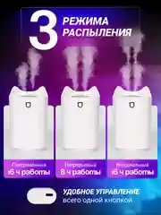Увлажнитель воздуха котик 3 в 1 ночник с аромадиффузором подсветкой для дома и офиса