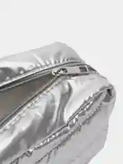 Серый металлик косметичка