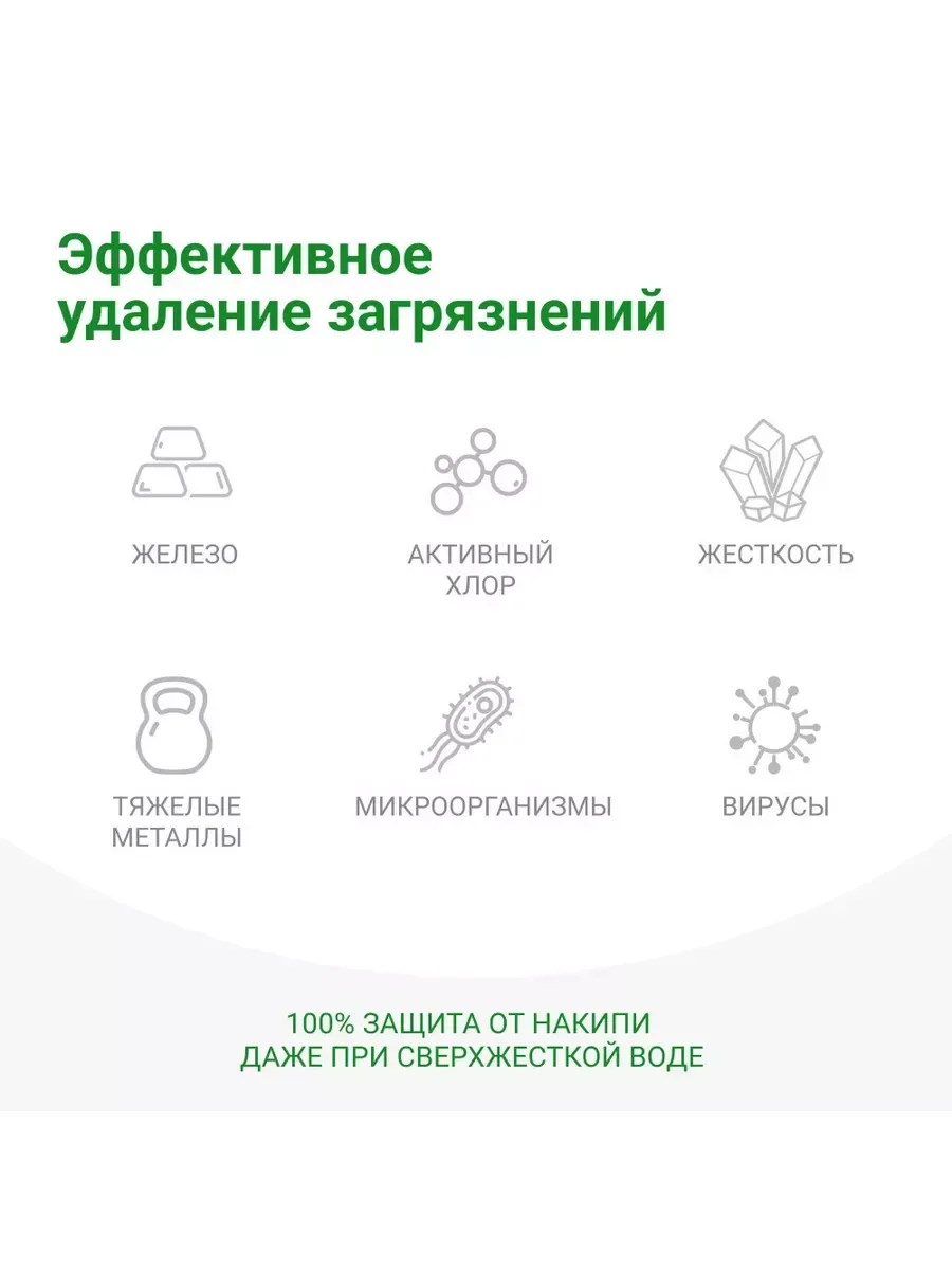 Фильтр полифосфатный для стиральных и посудомоечных машин, защита от накипи и налета