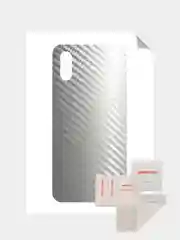 Серебряный защитная пленка для Xiaomi Redmi 9A под карбон на заднюю часть,под кожу на зад, назад