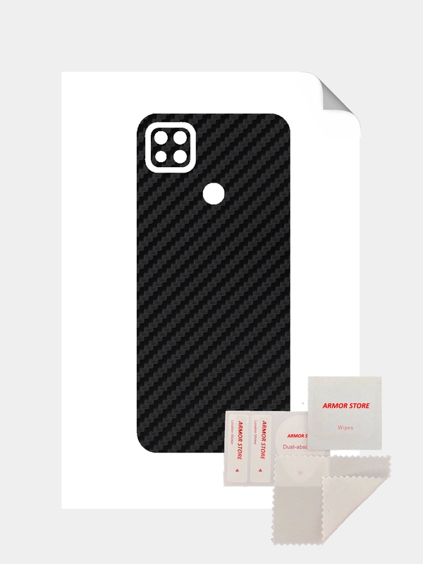 Защитная пленка для Xiaomi Redmi 9C под карбон на заднюю часть,под кожу на зад, назад, 9 C