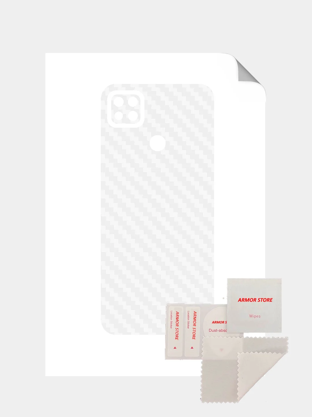 Прозрачный защитная пленка для Xiaomi Redmi 9C под карбон на заднюю часть,под кожу на зад, назад, 9 C