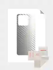 Серебряный защитная пленка для Xiaomi Redmi 12C под карбон на заднюю часть,под кожу на зад,назад 12 C