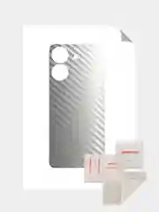 Серебряный защитная пленка для Xiaomi Redmi 13C под карбон на заднюю часть,под кожу на зад,назад 13 C