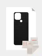 Угольный защитная пленка для Xiaomi Redmi A1+ под карбон на заднюю часть,под кожу на зад,назад plus