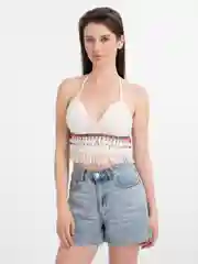 Белый летний топ
