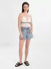 Белый летний топ
