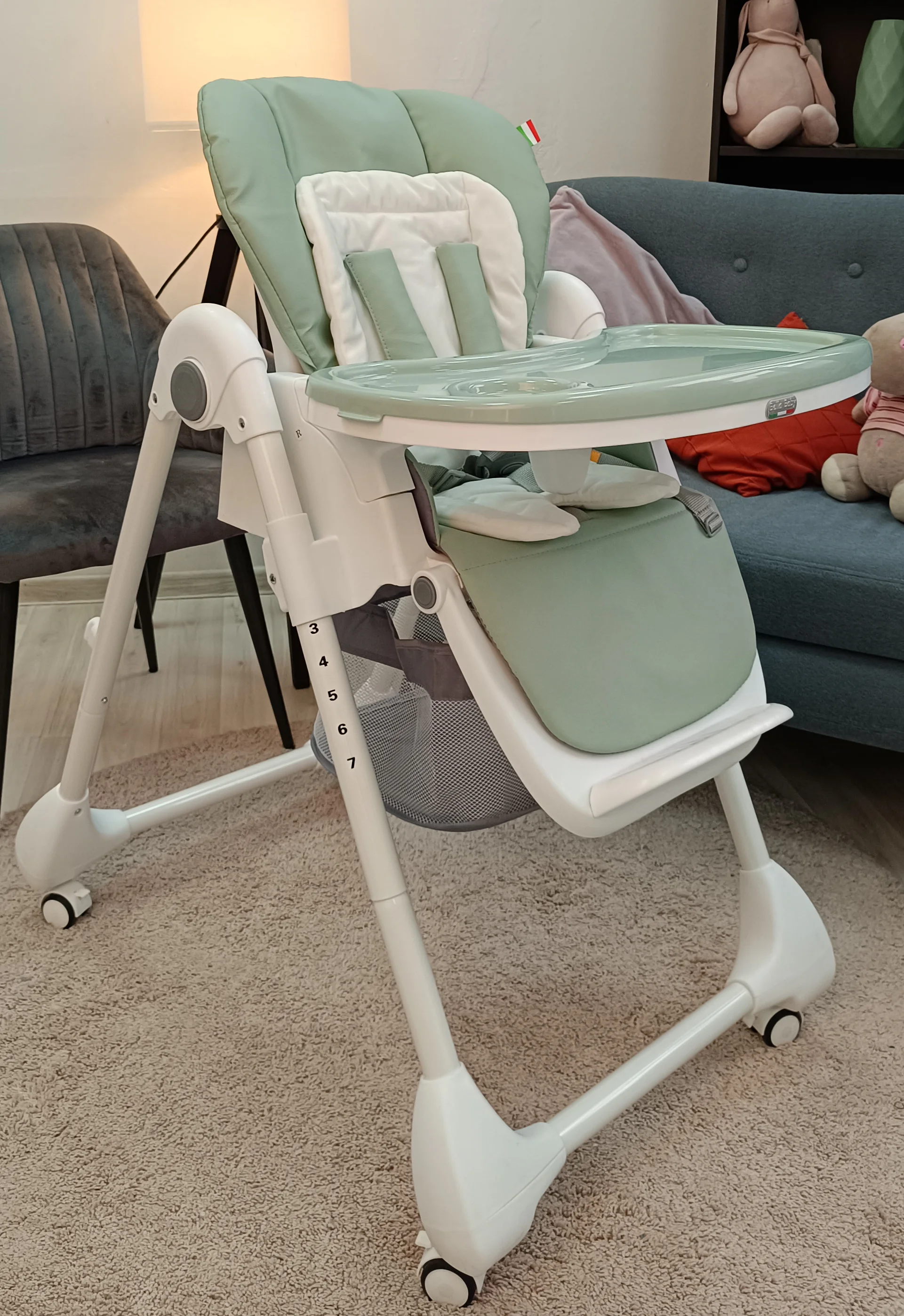 Детский стульчик для кормления BellaBaby B-003S зеленый