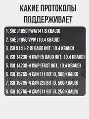 Автосканер диагностических ошибок  ELM327 для авто OBD2 V1.5 PIK18F25K80