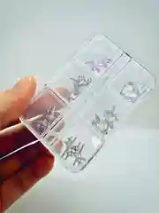 Индиго объемные фигурки для маникюра / Стразы для 3D дизайна ногтей, чехла телефона,  макияжа