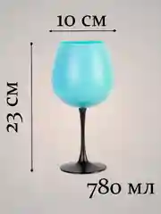 Тёмно-бирюзовый ваза фужер, матовая
