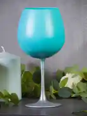 Бирюзовый ваза фужер, матовая