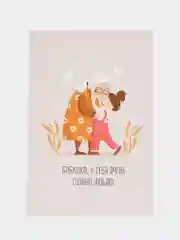 Алый открытка с крафт конвертом "Бабушке", 4 разных варианта, 10х14,8 см