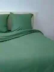 Горчичный комплект постельного белья, однотонный, бязь 1,5/2/2-спальный, с евро простыней, евро, семейный