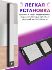 Черный светильник с датчиком движения, настенный светильник потолочный лед светильник, 2 шт