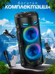Колонка ZQS 4239, Bluetooth, беспроводная, с микрофоном