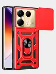 Красный чехол противоударный armors для Infinix Note 40 / Инфиникс Ноте 40 с защитой камеры