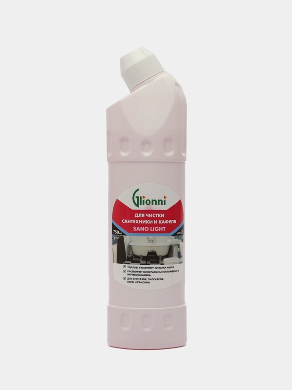 Гель для чистки сантехники и кафеля Sano Light