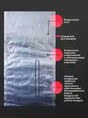 Прозрачный пакеты упаковочные для транспортировки бутылок надувные с насосом