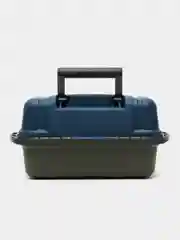 Ящик рыболовный двухполочный, синий, с подъемными полками