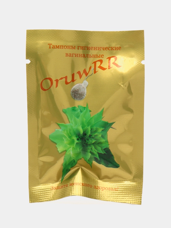 Фитотампоны золото клематис OruwRR, лечебные в вакуумной упаковке
