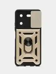 Золотой чехол противоударный armors для Tecno Pova 5 / Техно Пова 5 с защитой камеры