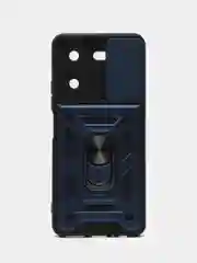 Темно-синий чехол противоударный armors для Tecno Pova 5 / Техно Пова 5 с защитой камеры