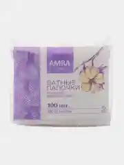 Ватные палочки 100шт, 100% хлопок AMRA Ultra